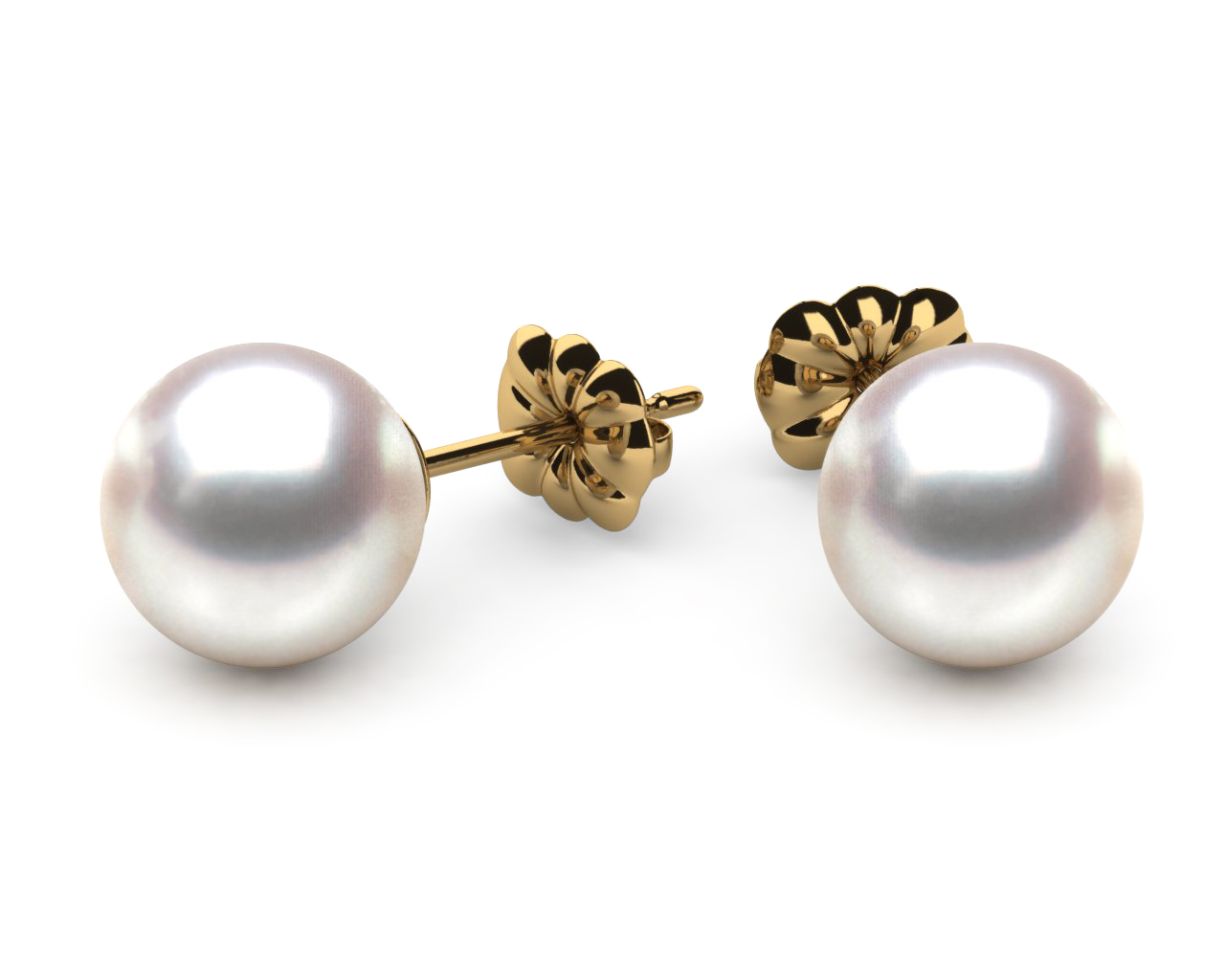 7.2mm Rose Japanese Akoya Cultured Pearl Earring TRUE AAA Quality