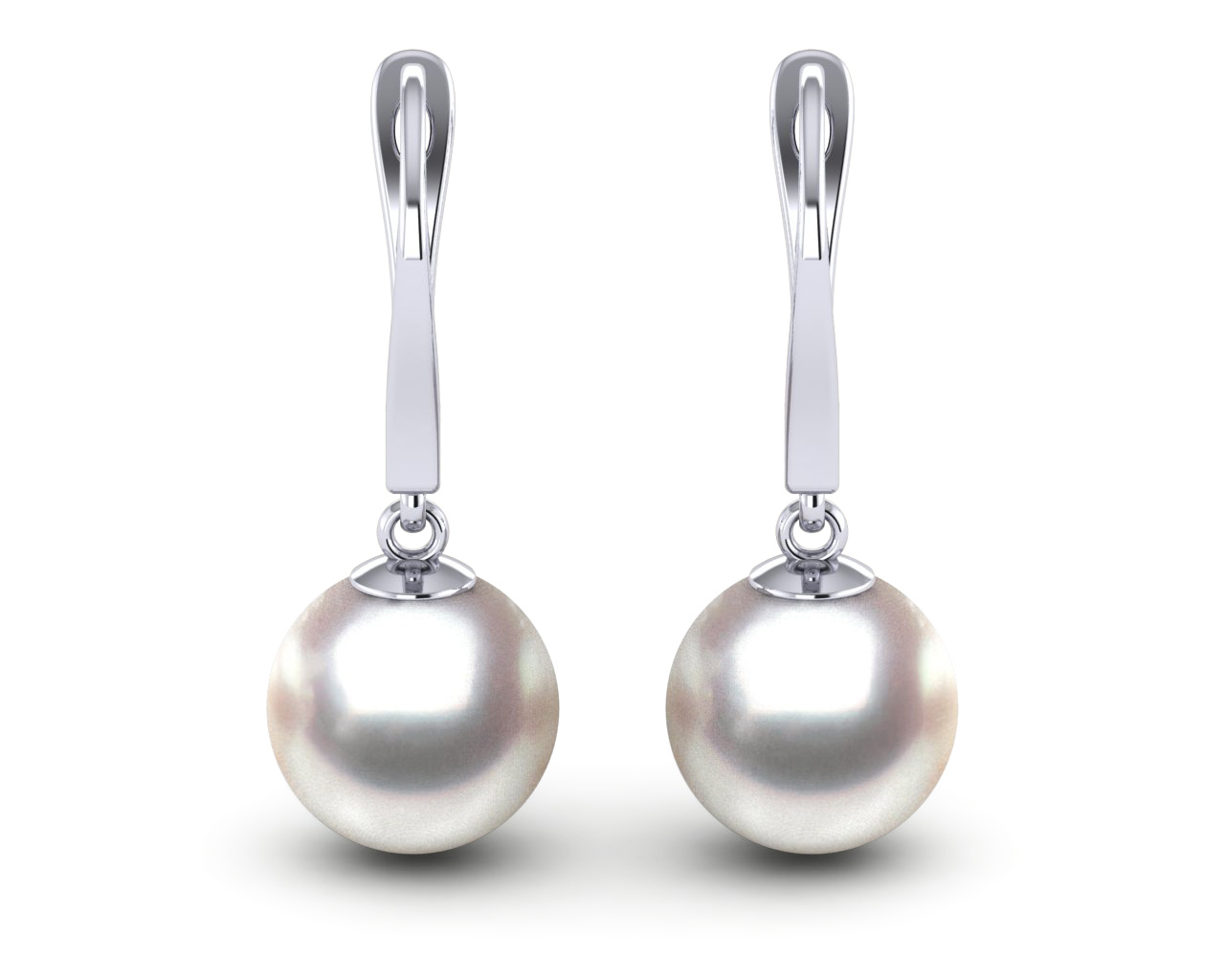 Akoya Cultured Pearl Lever Back Earring