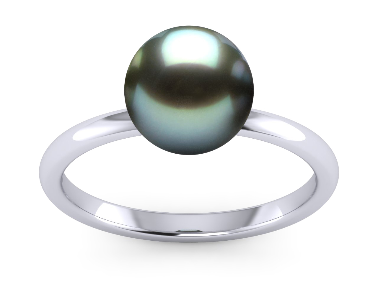 Tahitian Pearl Blue Classic Ring