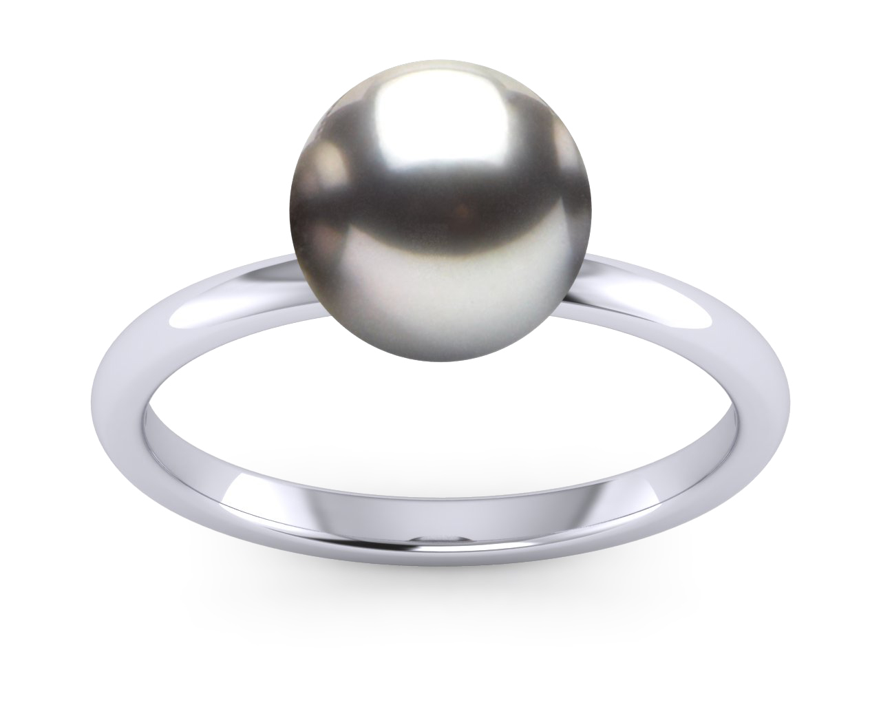Tahitian Pearl Classic Grey Ring