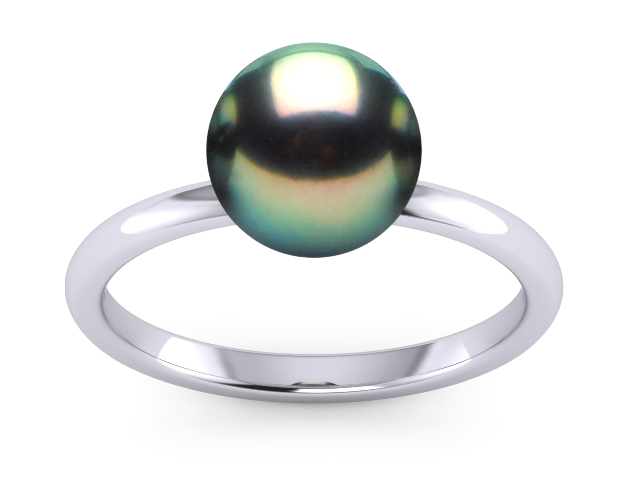 Tahitian Pearl Peacock Classic Ring