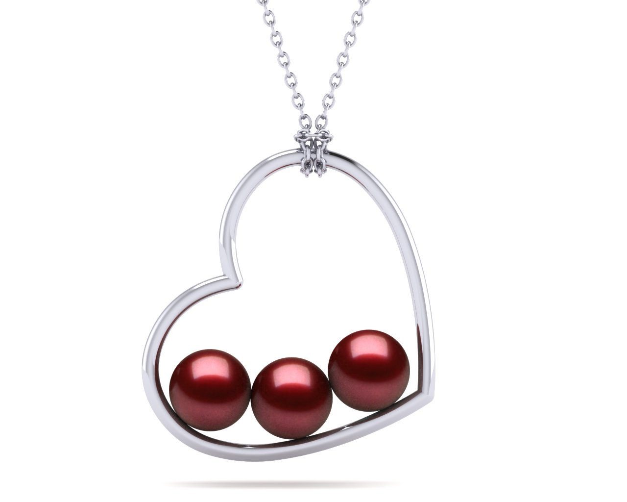 Pearl Open Heart Pendant
