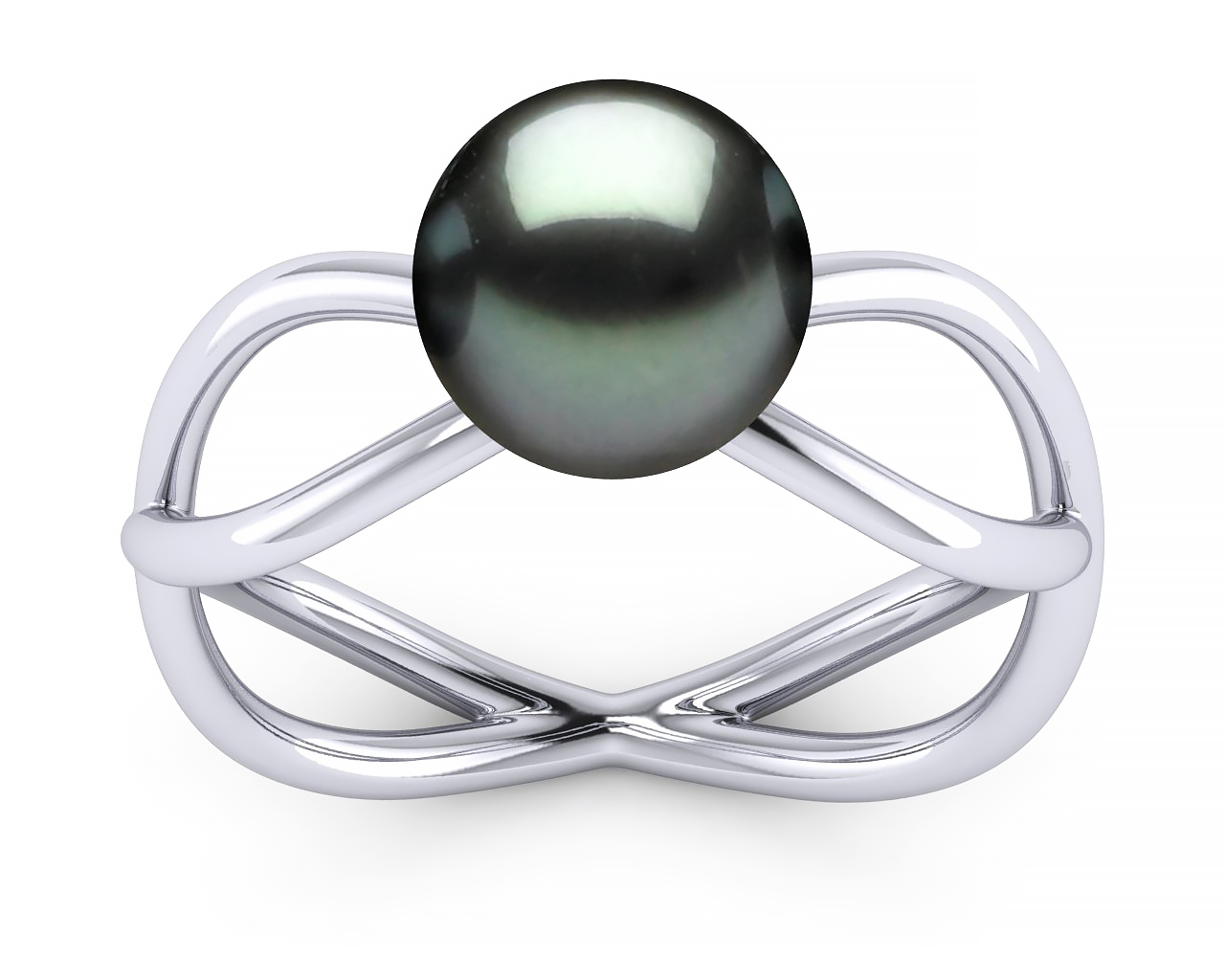 Tahitian Pearl Petite Atomic Ring