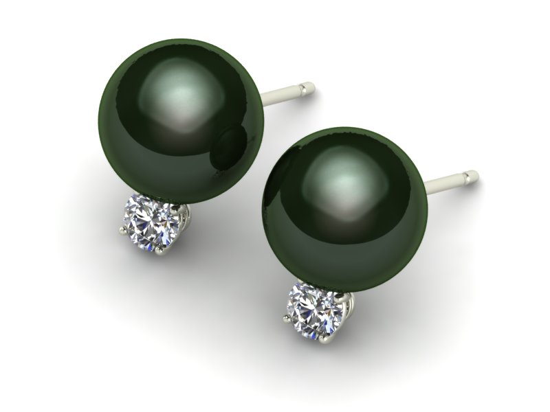 Grace Pearl & Diamond Earring