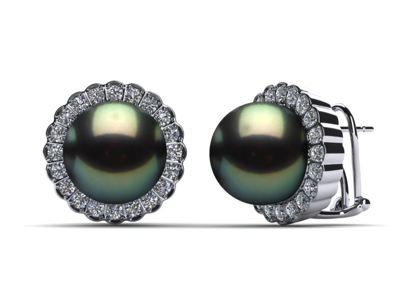 Tahitian Pearl Luna Earring