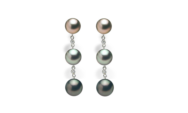 Emperor Tahitian Pearl & Diamond Earring
