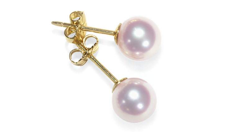 10mm A Quality Japanese Akoya Cultured Pearl Stud Earrings