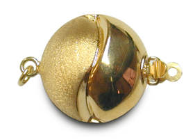 14K Yellow Gold Yin Yang Clasp