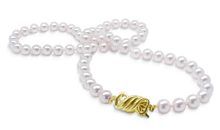 5.5 x 6 mm "A1 Quality" Japanese Akoya Cultured Pearl Necklace