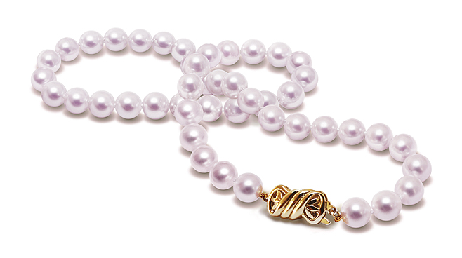 6.5 x 7mm "A+ Quality" Japanese Akoya Cultured Pearl Necklace