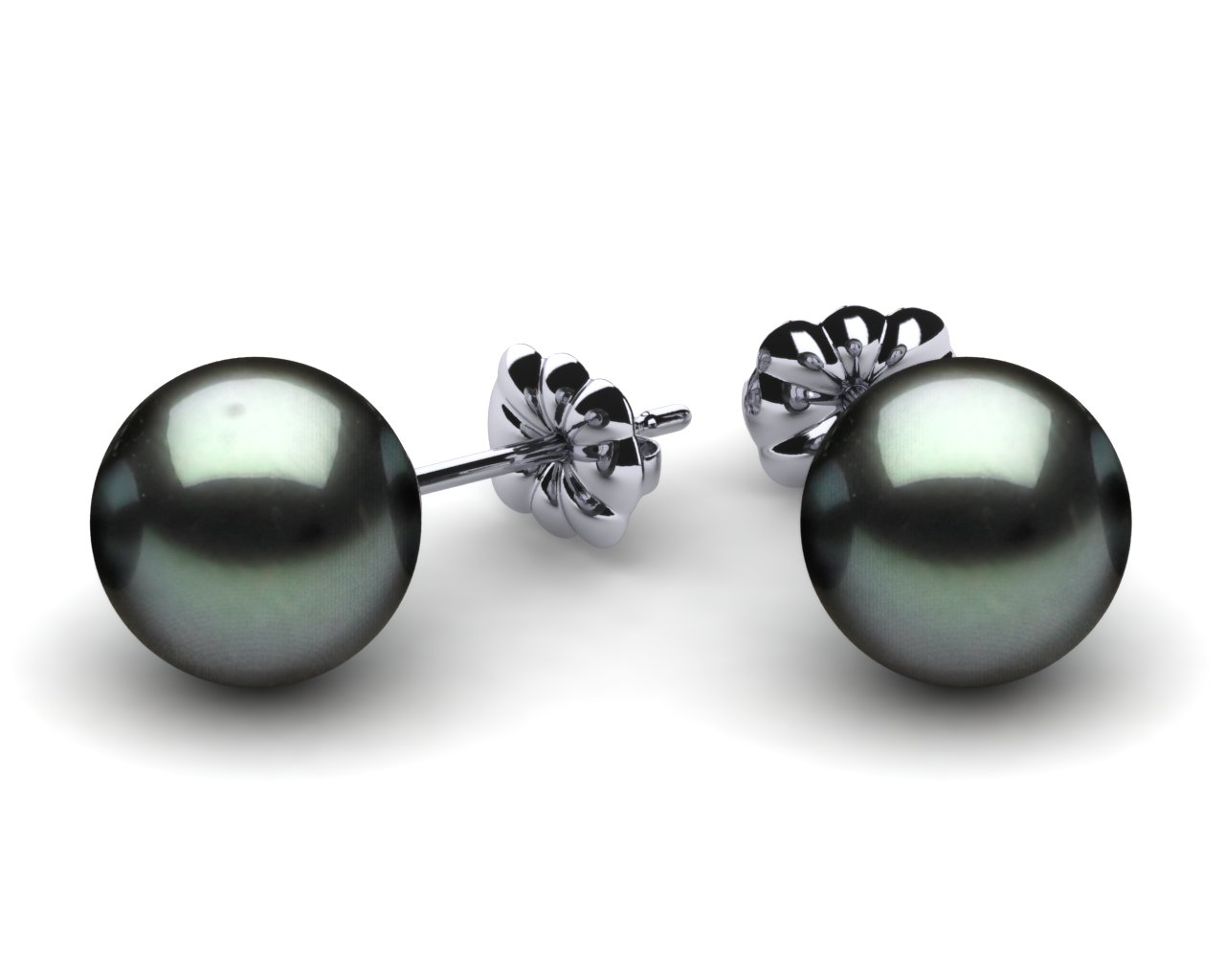 9mm Black South Sea Tahitian Pearl Earring