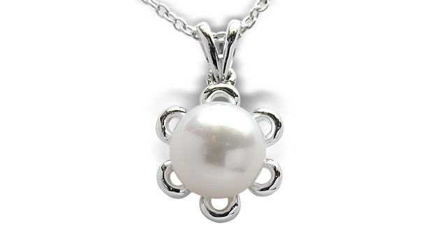 Butter Cup a Japanese Akoya Cultured Pearl Pendant