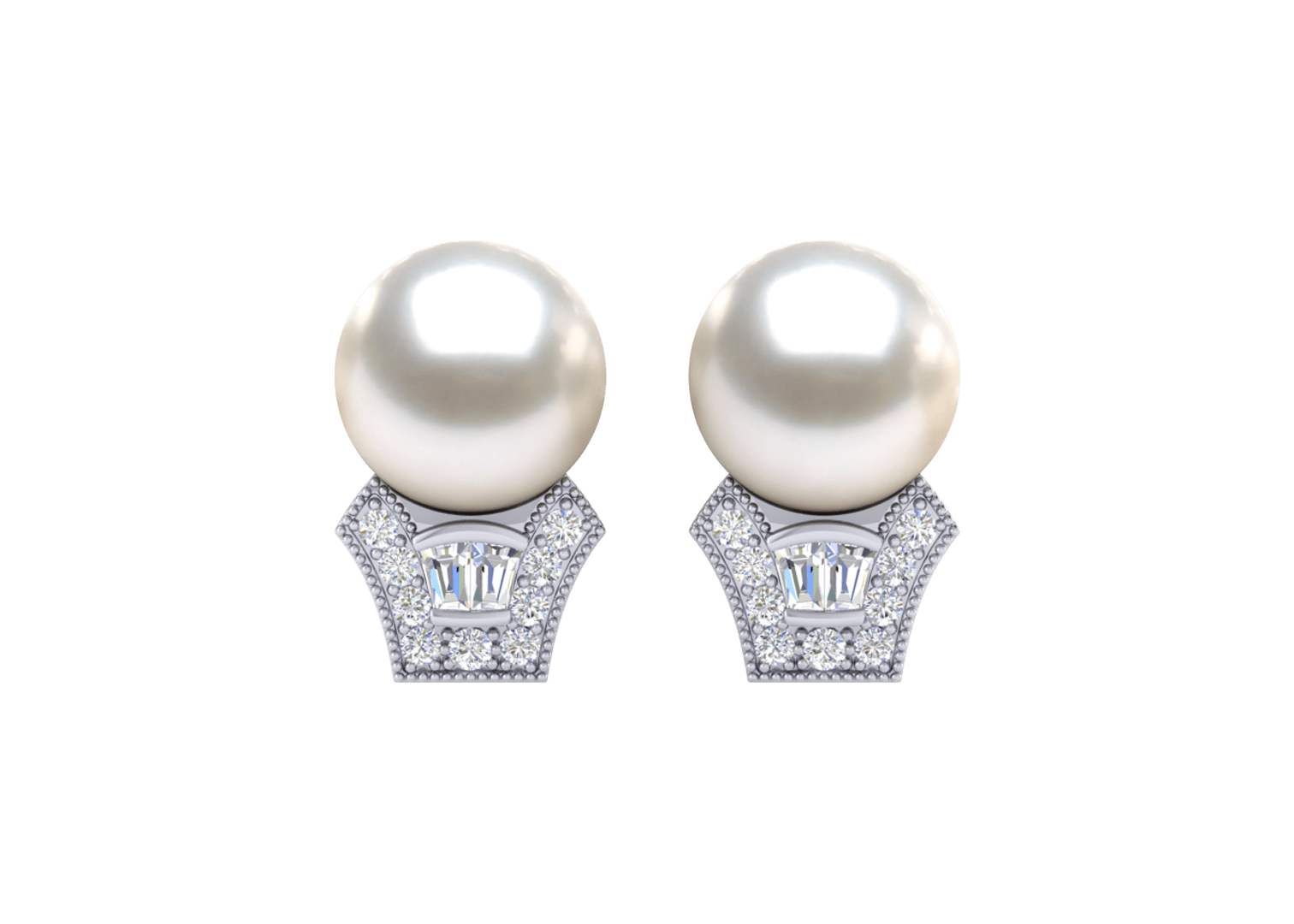 Casta a Japanese Akoya Cultured Pearl Earring
