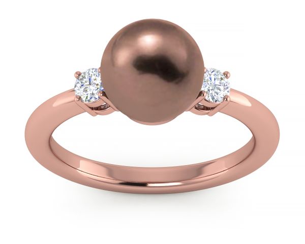Freshwater Mocha Grace Pearl Ring