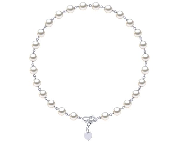 Freshwater Pearl Timeless Heart Necklace