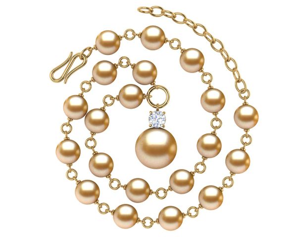 Golden Pearl Timeless Necklace