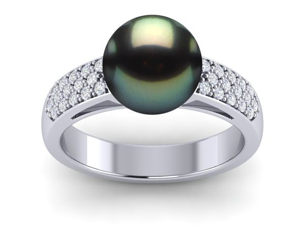 Tahitian Pearl Accent Ring