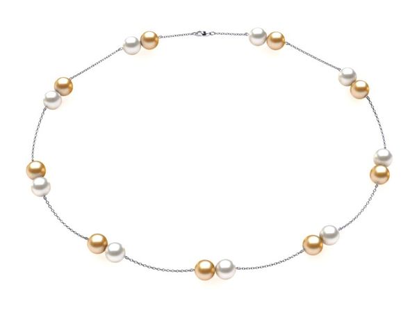Pearl Twin Cup Necklace