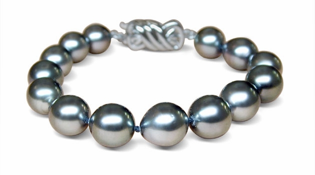 Peri Black Tahitian Pearl Bracelet - 8.5 x 11 mm