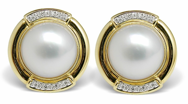 Rachel Mabe Earrings - Mabe Pearls - Americanpearl.com