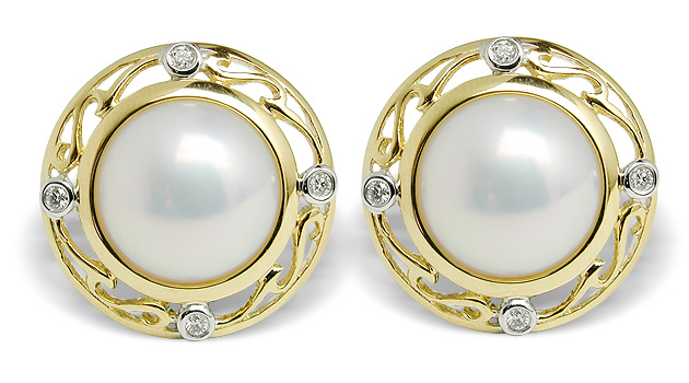 Sheild Mabe Earrings