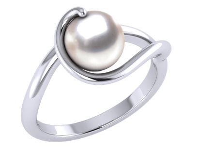 Shirley a Japanese Akoya Cultured Pearl Ring