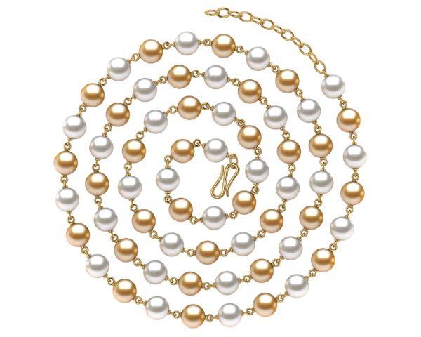 Timeless 36-Inch Golden South Sea Pearl Necklace
