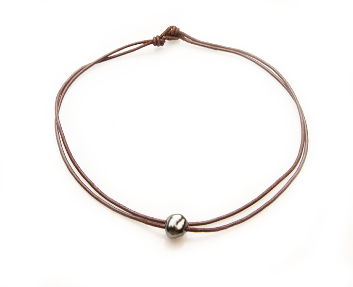 SOLD - St. Barts Tahitian Keshi Pearl Necklace