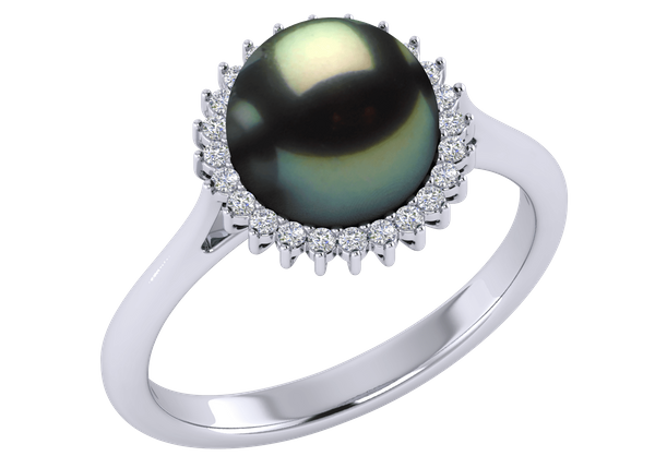 Sunflower Tahitian Pearl Ring