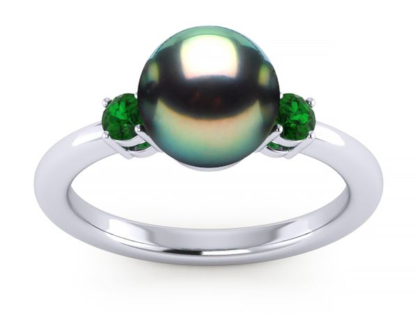 Tahitian Peacock Grace Pearl Ring