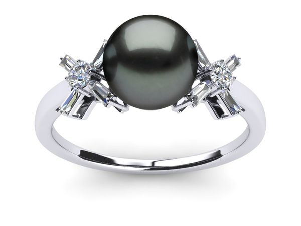 Tahitian Pearl Butterfly Ring