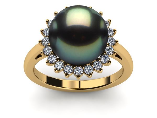 Tahitian Pearl Grand Sunflower Style