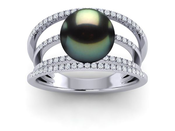 Tahitian Pearl Gyroscope Ring