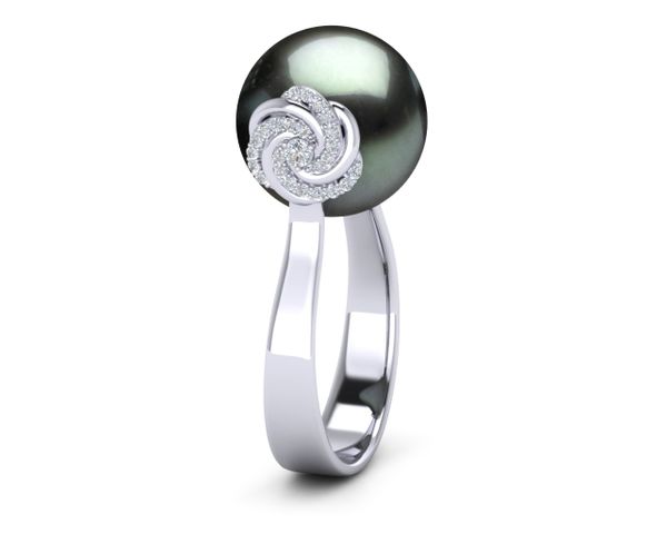 Tahitian Pearl Knot Ring