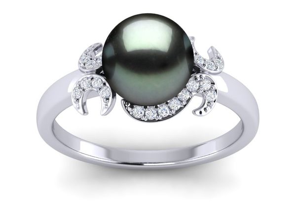 Tahitian Pearl Ring Crest
