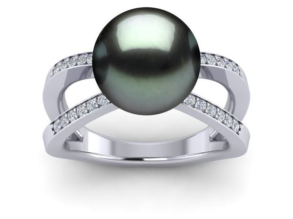 Tahitian Pearl Ring Duplex