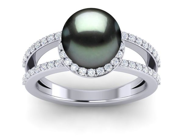 Tahitian Pearl Ring Halo II