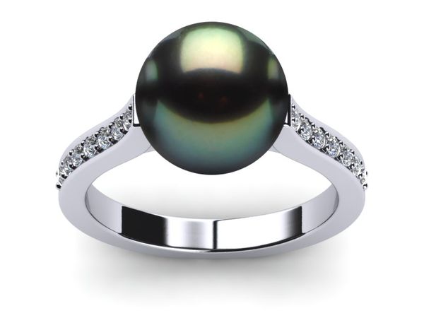 Tahitian Pearl Ring Helix