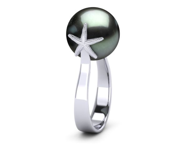 Tahitian Pearl Starfish Ring