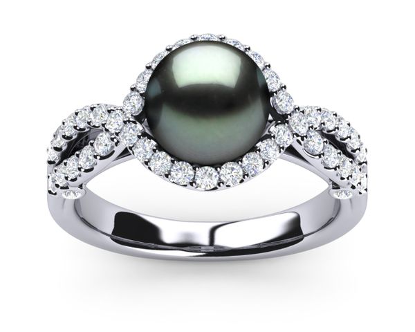 Tahitian Pearl V Ring