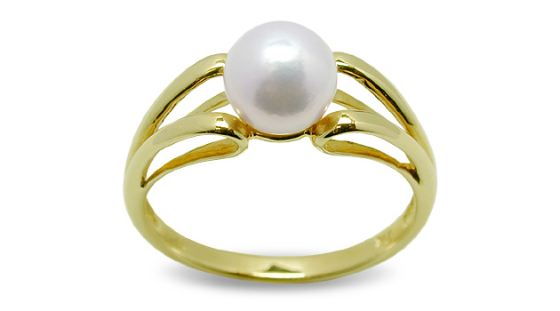 Unicorn a Japanese Akoya Cultured Pearl Ring
