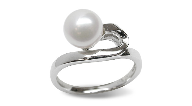 Verna a Japanese Akoya Cultured Pearl Ring